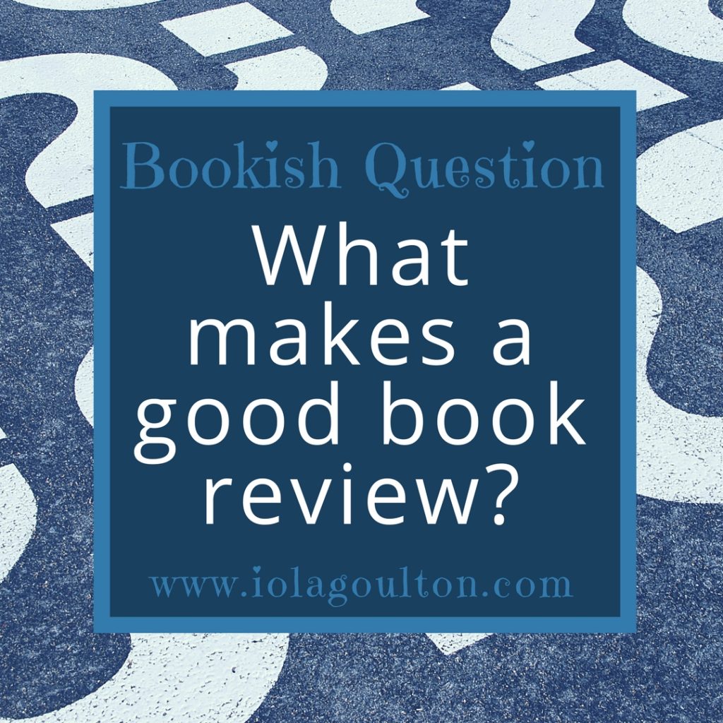 Bookish Question 14 What Makes A Good Book Review 