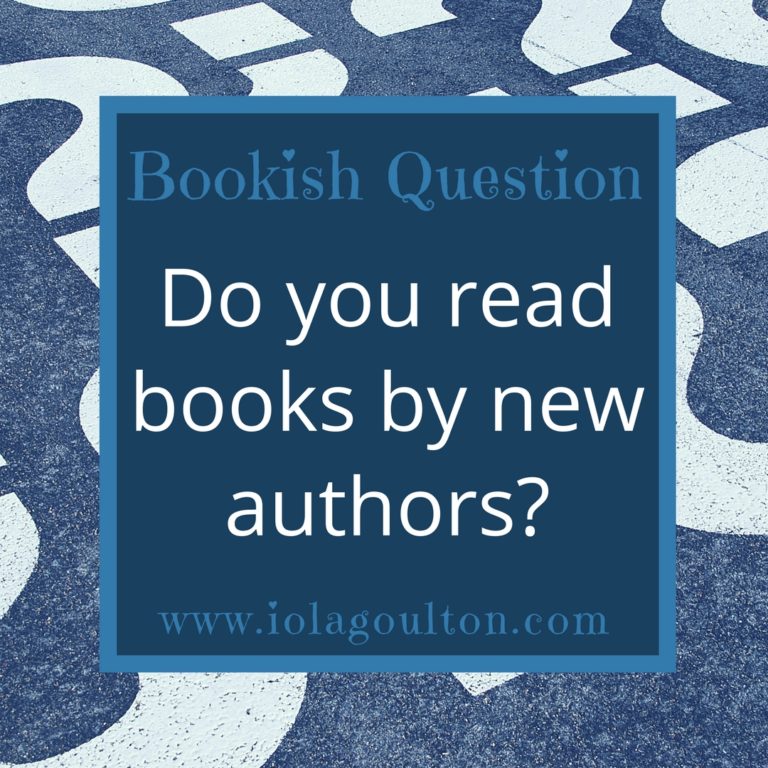 Bookish Question #33 | Do You Read Books by New Authors?