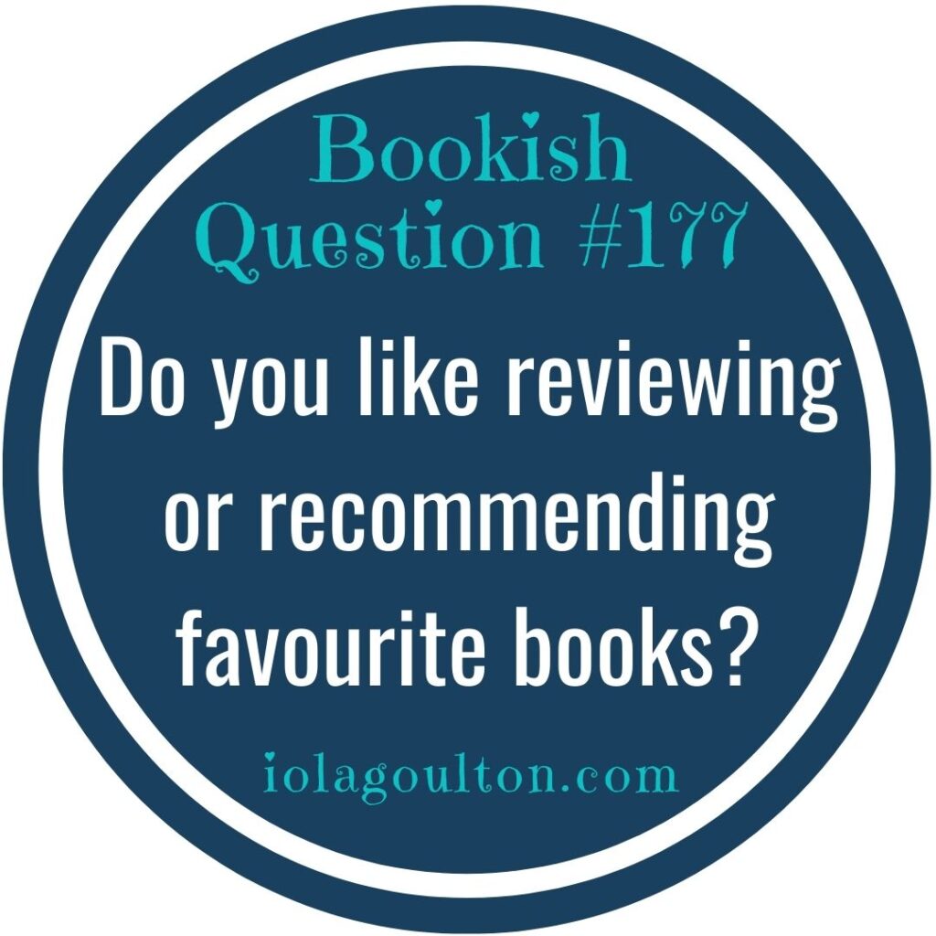 Do you like reviewing or recommending favourite books?