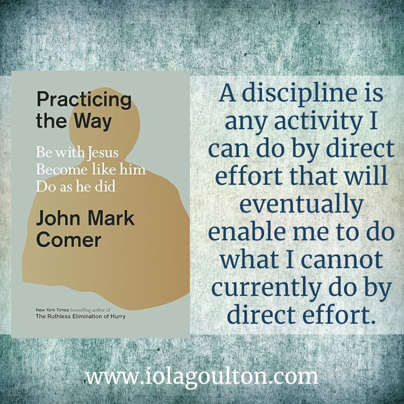 A discipline is any activity I can do by direct effort that will eventually enable me to do what I cannot currently do by direct effort.